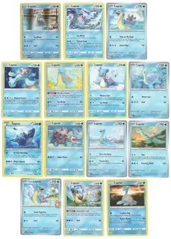 Lapras - Pokemon Cards x14 - Big Lot - Misty's Breakpoint Go Lost Thunder 28/122 - Image 1