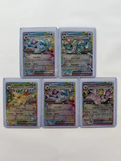 Pokemon TCG Prismatic Total Of 5 Cards (with Prismatic Evolutions Stamp) - Image 1