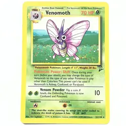 Venomoth 31/130 Base Set 2 WOTC 1999 Pokemon NM/LP Never Played - Image 1