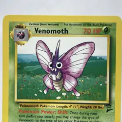 Venomoth 31/130 Base Set 2 WOTC 1999 Pokemon NM/LP Never Played - Image 3
