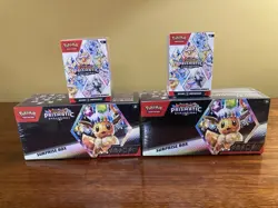 2 x Pokemon TCG Prismatic Evolutions Booster Bundle + 2 x Surprise Box Sealed - Image 1