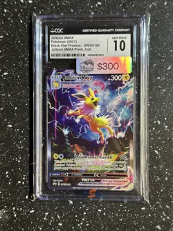 POKEMON CGC 10 SWSH Jolteon VMAX SWSH184 Alt Art BLACK STAR PROMO *9023 - Image 1