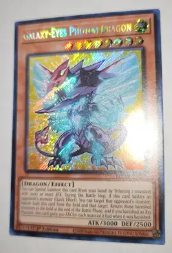 Yugioh Galaxy-Eyes Photon Dragon Chibi Artwork BLMM-EN007 Secret Rare NM - Image 2