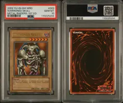 2002 Yu-Gi-Oh! Summoned Skull Metal Raiders MRD-003 1st Edition PSA 10 - Image 3