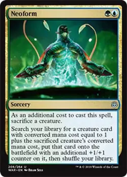 Neoform War of the Spark HEAVILY PLD Blue Green Uncommon MAGIC MTG CARD ABUGames - Image 1