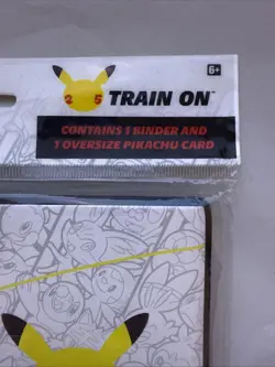 2021 | Pokemon | 25th Anniversary Jumbo Card Binder with Pikachu #58/102 | New - Image 3