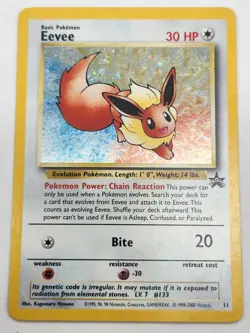 Eevee 11/53 Wotc Black Star Promo Holo #11 Vintage Pokemon Card - Image 1