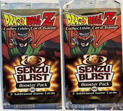 Lot of (2) Dragon Ball Z Senzu Blast Collectible Card Game CCG Booster Packs TD - Image 1