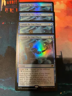 MTG Edge of Eternities Consult the Star Charts Foil x 4 - Image 1