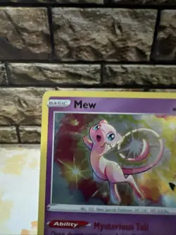Mew 011/025 Holo Rare Pokemon SWSH Celebrations TCG Card NM 2021 - Image 2