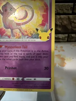 Mew 011/025 Holo Rare Pokemon SWSH Celebrations TCG Card NM 2021 - Image 4