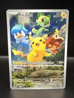 Pokemon Pikachu 027 Sv: Scarlet & Violet Promo Cards Holo - Image 1