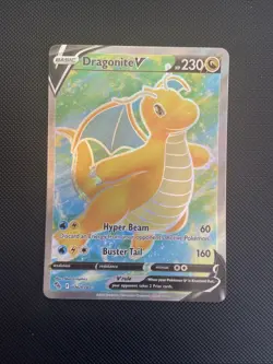 Dragonite V - 076/078 - Pokemon Go Sword & Shield Full Art Rare Card NM - Image 1