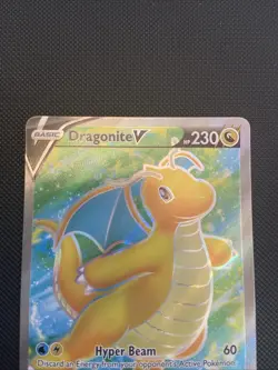 Dragonite V - 076/078 - Pokemon Go Sword & Shield Full Art Rare Card NM - Image 2
