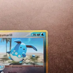 Azumarill 30/100 Pokemon EX Sandstorm Reverse Holo Card - LP - Image 3