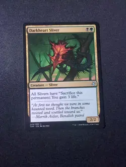 MTG - Darkheart Sliver - Free P+P - Image 1