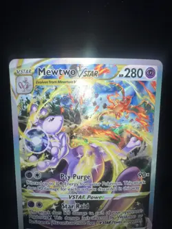Pokemon TCG Crown Zenith Mewtwo VSTAR Holo Rare Card GG44/GG70 Galarian Gallery - Image 5