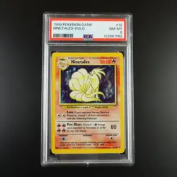 PSA 8 Ninetales 12/102 Base Set 1999 Holo Rare Graded Pokemon Card - Image 1