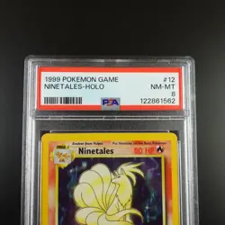 PSA 8 Ninetales 12/102 Base Set 1999 Holo Rare Graded Pokemon Card - Image 2
