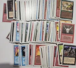 Vintage Magic the gathering Revised lot 250+ cards. White Border 3rd - Image 1