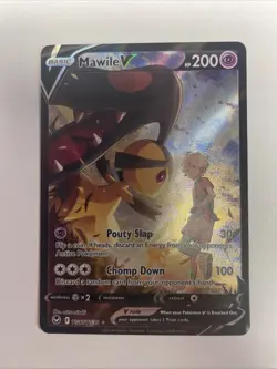 Mawile V TG17/TG30 Silver Tempest Trainer Gallery NM Full Art Pokemon Card LP - Image 1