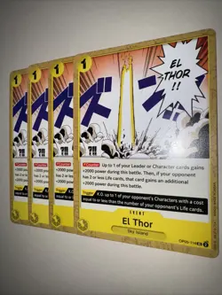 OP05-114 El Thor X4 Playset English One Piece Card Game TCG CCG - Image 3