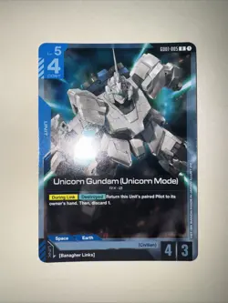 GD01-005 Unicorn Gundam (Unicorn Mode) R FOIL Gundam Card Game TCG CCG - Image 1