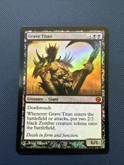 MTG Grave Titan - Media Promos (MEDIA) NM Foil - Image 1