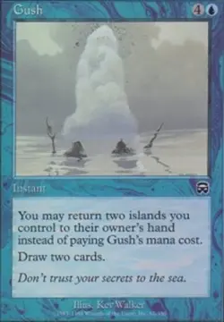 1x Gush Moderate Play, English Mercadian Masques MTG Magic - Image 1