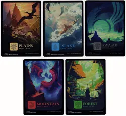 MTG The Lost Caverns of Ixalan Set of Full Art Lands Foil (Common) - Image 2