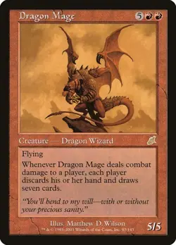 Dragon Mage Scourge MP MTG - Image 1