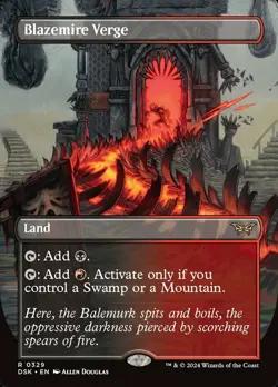 1x Blazemire Verge - Borderless Light Play MTG Magic - Kid Icarus - - Image 1