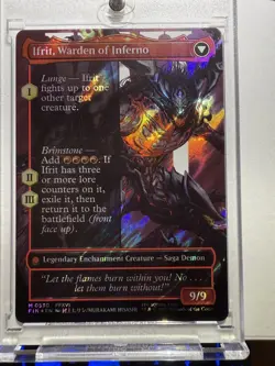 MTG Final Fantasy Clive, Ifrit's Dominant Borderless Surge Foil Mint - Image 4