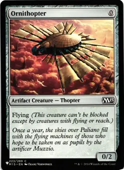 Magic the Gathering Ornithopter 223 Regular Common M15 2014 - Image 1