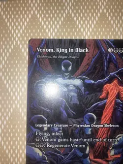 mtg spiderman venom, king in black #22 Mythic - Image 2