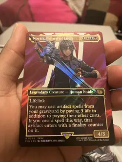Noctis, Prince of Lucis (Borderless) (Surge Foil) Final Fantasy Foil - Image 1
