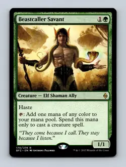 Beastcaller Savant Battle for Zendikar Non-Foil MTG NM - Image 1