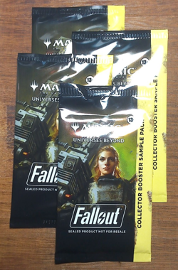 MTG Fallout Collector Booster SAMPLE Pack 3 cards Universes Beyond NEW SEALED - Image 1