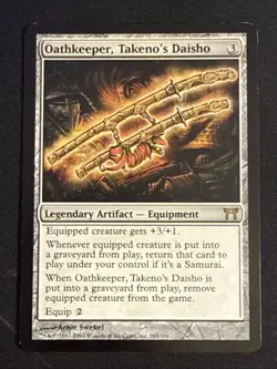 1x Oathkeeper, Takeno's Daisho (265) Champions of Kamigawa LP MTG Magic x1 MKE - Image 1