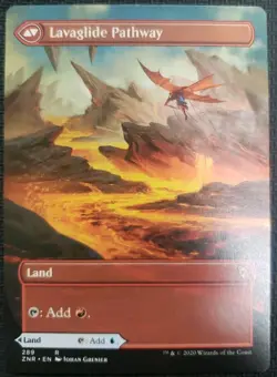 MTG *Riverglide Pathway Borderless X1* (NM) Zendikar Rising Magic - Image 2