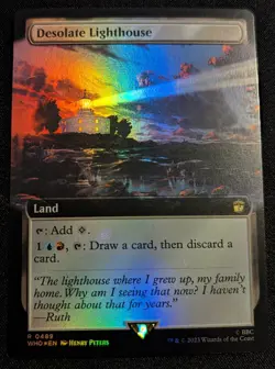 MTG - Desolate Lighthouse EXTENDED ART FOIL - Universes Beyond: Doctor Who - Image 1