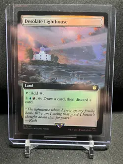 Desolate Lighthouse - Extended Art Foil - Magic MTG 2023 Doctor Who NM - Image 1