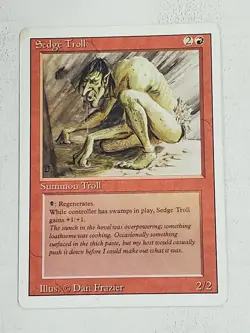 MTG Sedge Troll (Revised/Red/R) - BGM - Image 1