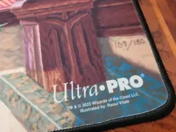 Black Lotus Stitched MTG Play Mat #109 / 180 SIGNED Raoul Vitale Ultra Pro Magic - Image 2