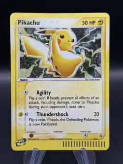2003 Pikachu Pokemon Promos Black Star Promo Holo #012 (Damaged) SWIRL 🌀 - Image 1