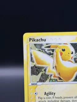 2003 Pikachu Pokemon Promos Black Star Promo Holo #012 (Damaged) SWIRL 🌀 - Image 2