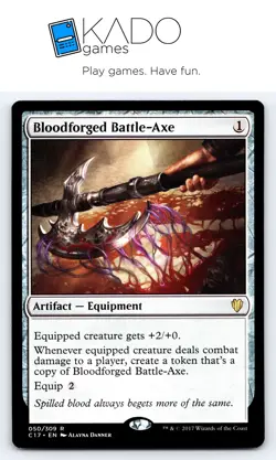 Commander 2017 #50 Bloodforged Battle-Axe - Image 1