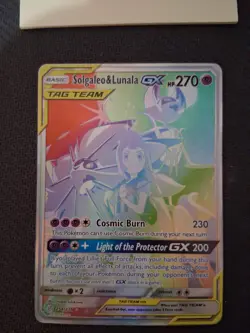 Pokemon TCG Solgaleo & Lunala Tag Team GX Cosmic Eclipse 254/236 Holo Secret NM - Image 2
