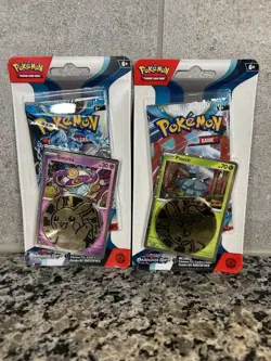 Pokemon Scarlet & Violet Paradox Rift Checklane Blister Pineco Sinistea Sealed - Image 1