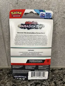 Pokemon Scarlet & Violet Paradox Rift Checklane Blister Pineco Sinistea Sealed - Image 4